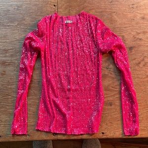 Free People sequin shirt size small